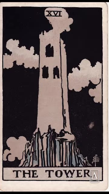 The Tower — Tarot card, Rider-Waite-Smith (Video) deck