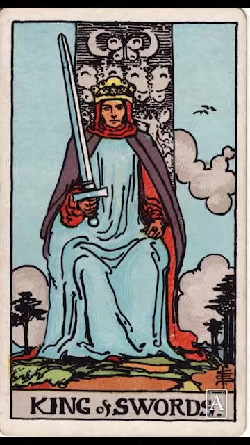 King of Swords — Tarot card, Rider-Waite-Smith (Video) deck