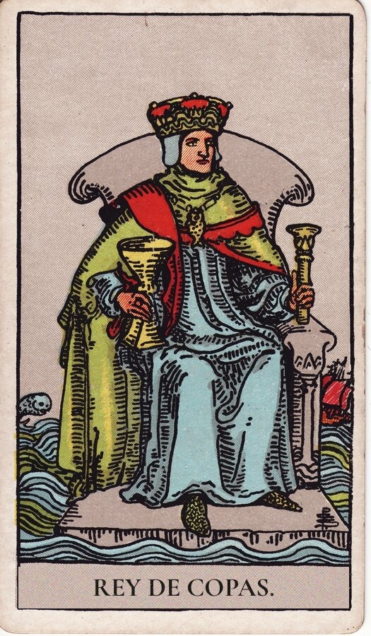 Rey de Copas — mazo Rider-Waite-Smith