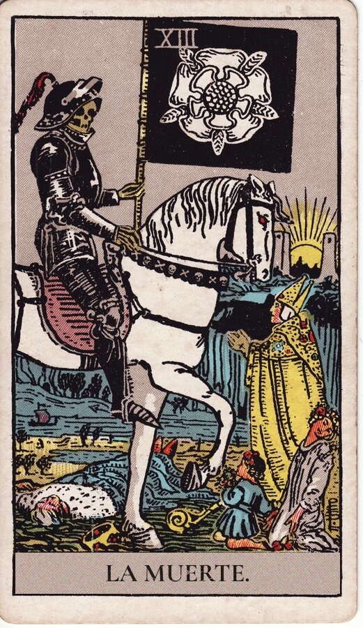 La Muerte — mazo Rider-Waite-Smith