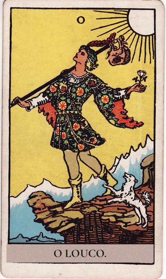 O Louco — baralho Rider-Waite-Smith