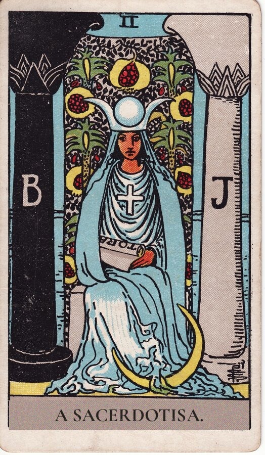 A Sacerdotisa — baralho Rider-Waite-Smith