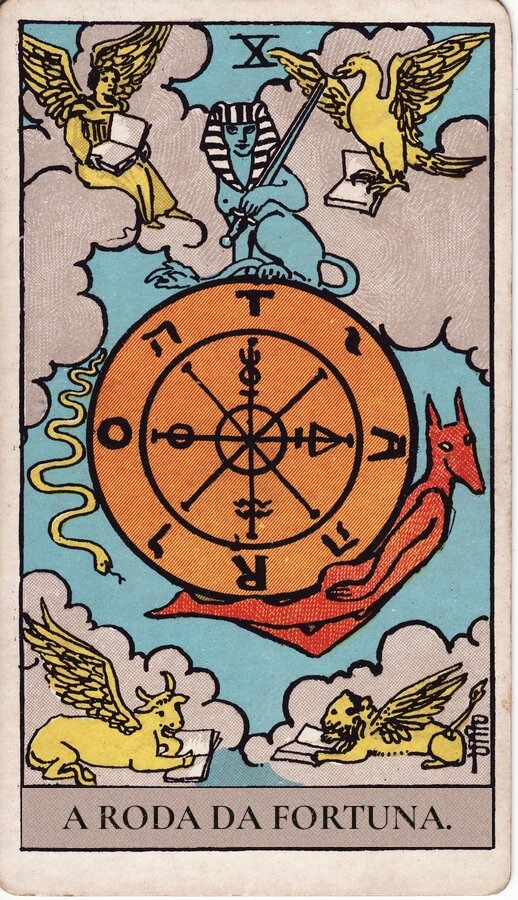 A Roda da Fortuna — baralho Rider-Waite-Smith