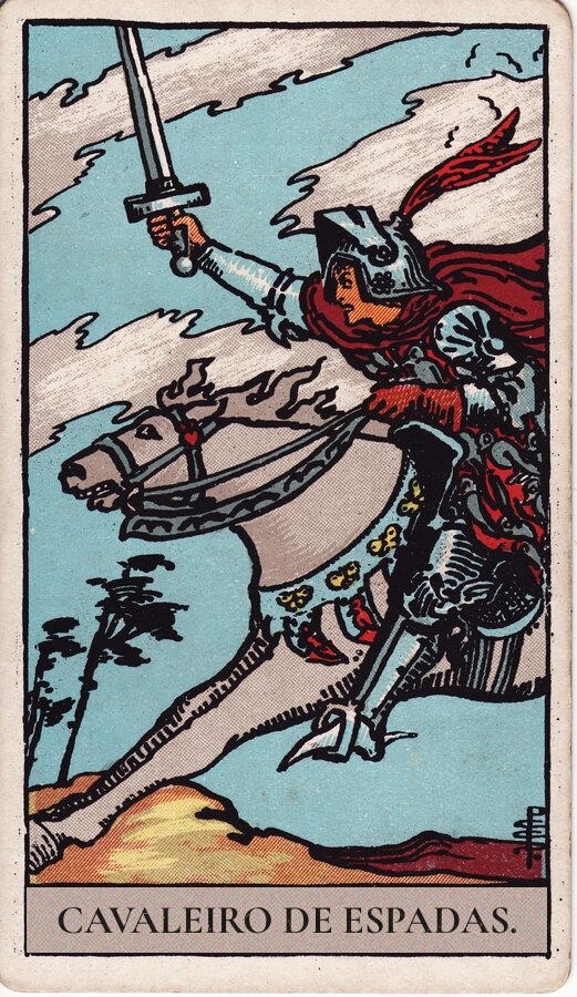 Cavaleiro de Espadas — baralho Rider-Waite-Smith