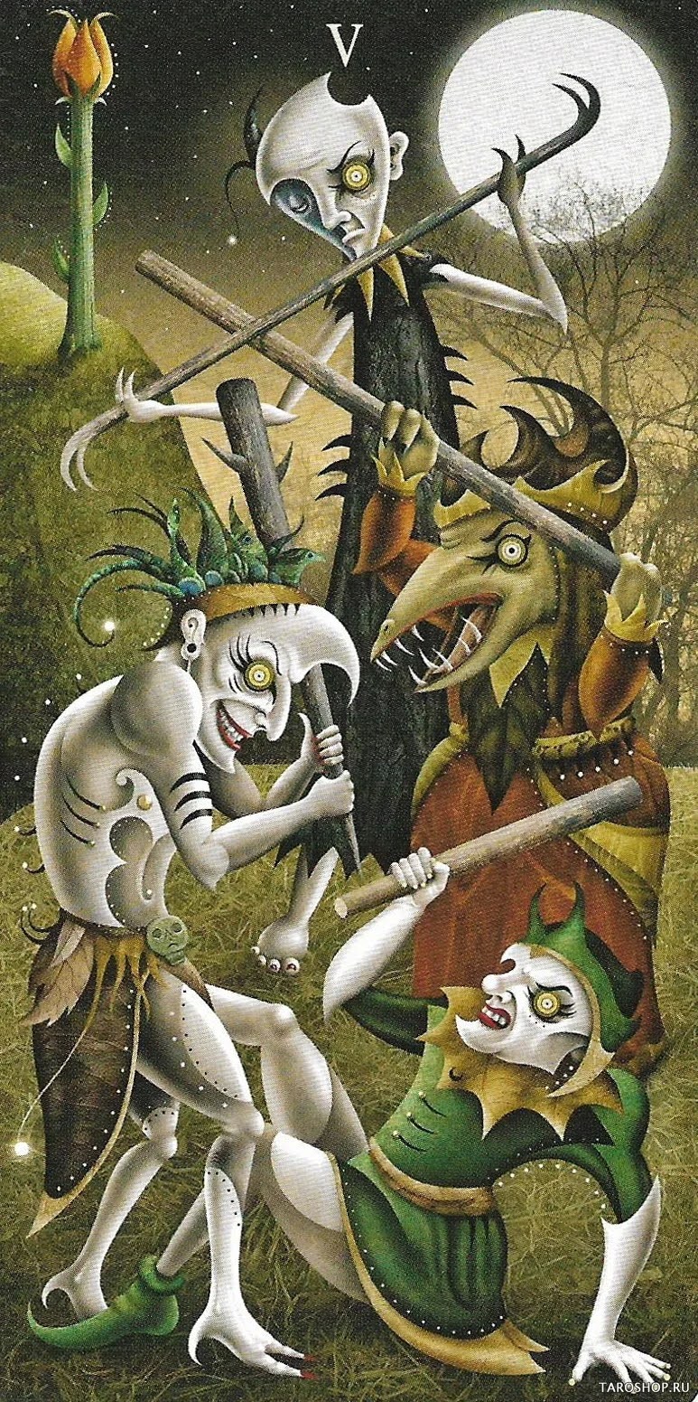 Five of Wands