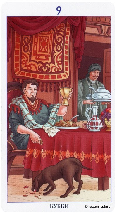 Nine of Cups — Tarot card, Tarot of the 78 Doors deck