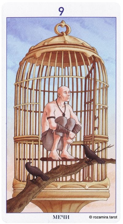 Nine of Swords — Tarot card, Tarot of the 78 Doors deck