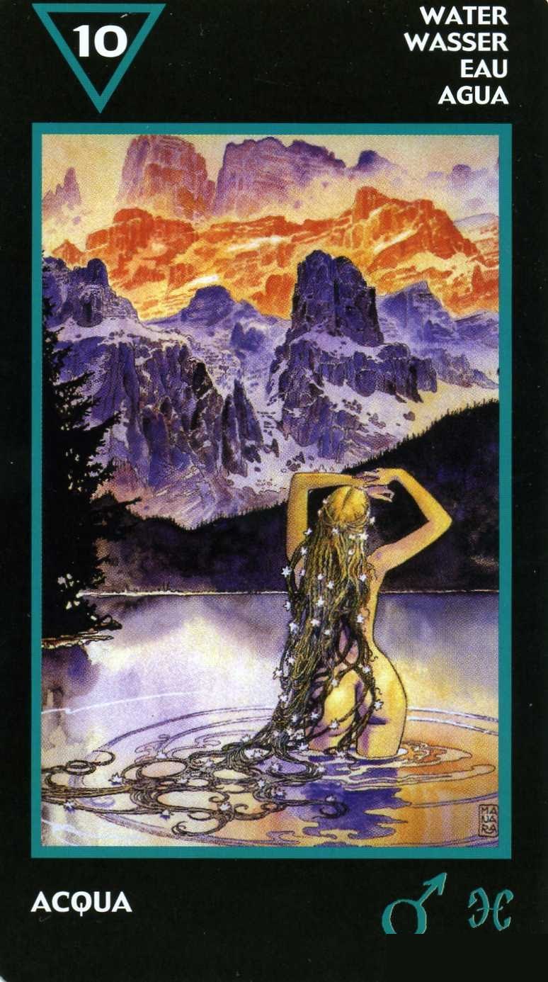Ten of Water — Manara Erotic Tarot deck