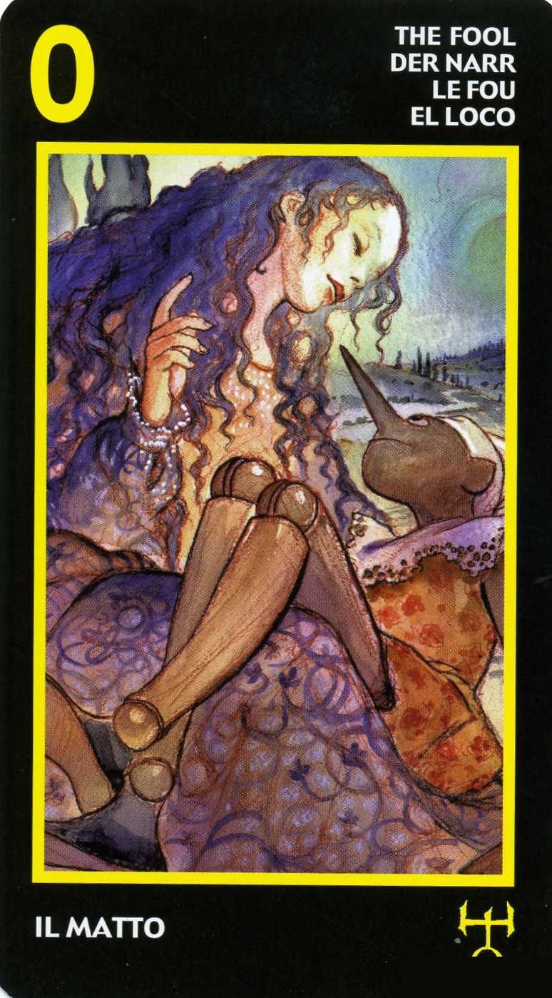 The Fool — Manara Erotic Tarot deck
