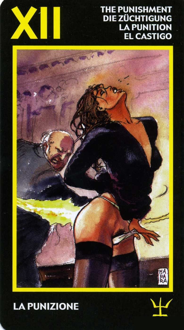 The Punishment — Manara Erotic Tarot deck