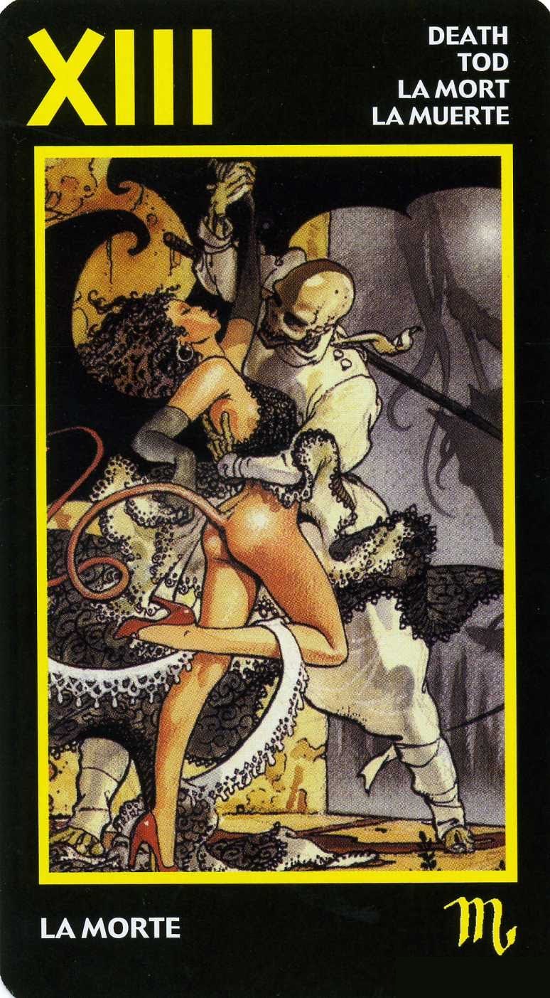 Death — Manara Erotic Tarot deck