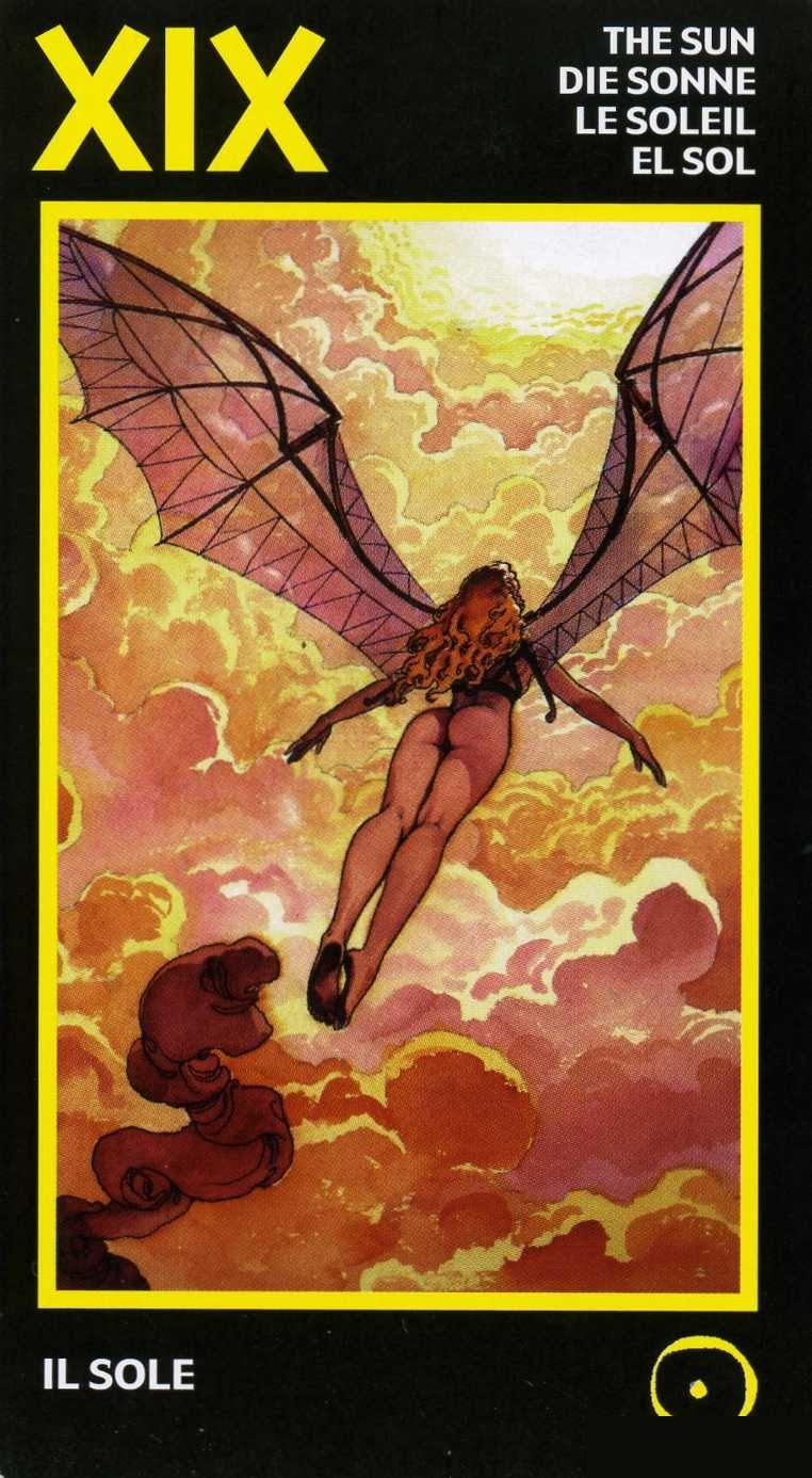 The Sun — Manara Erotic Tarot deck
