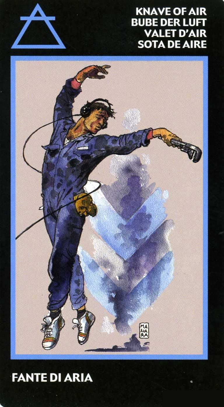 Page of Air — Manara Erotic Tarot deck