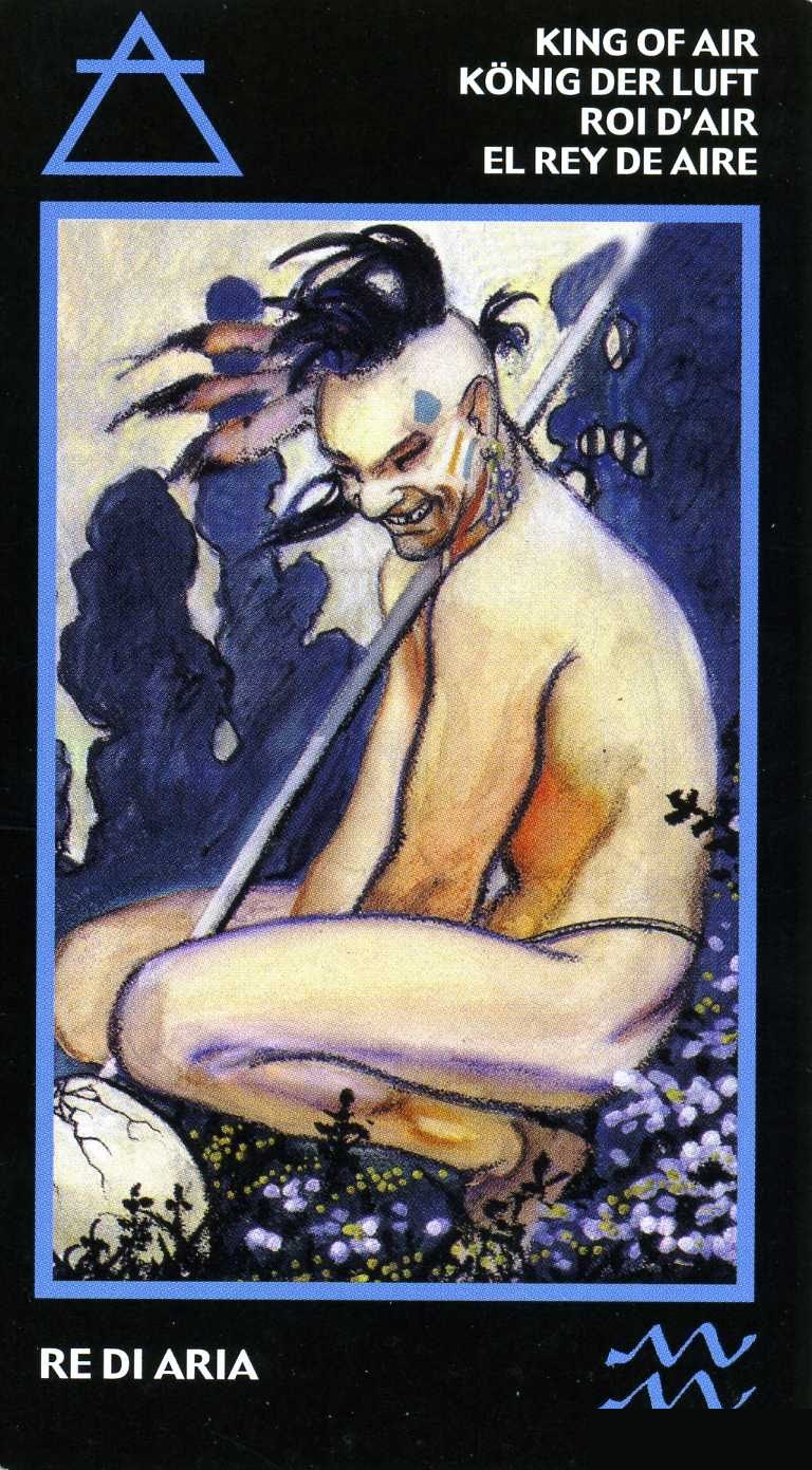 King of Air — Manara Erotic Tarot deck