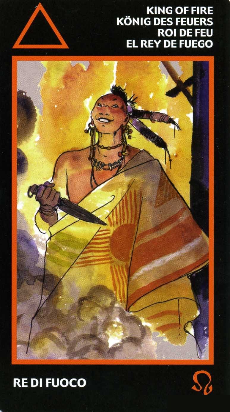 King of Fire — Manara Erotic Tarot deck