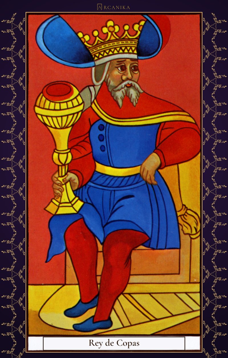 Rey de Copas — carta del Tarot, mazo Arcanos de Marsella