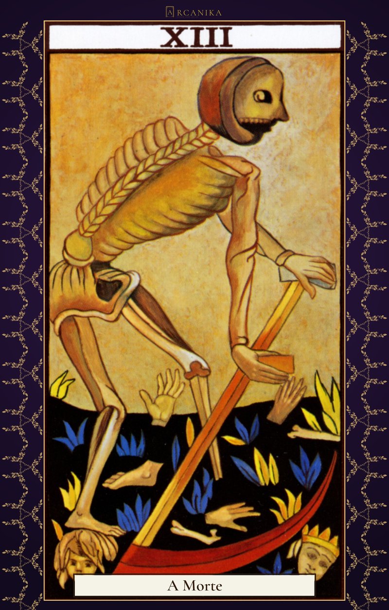 A Morte — carta de Tarô, baralho Arcanos de Marselha