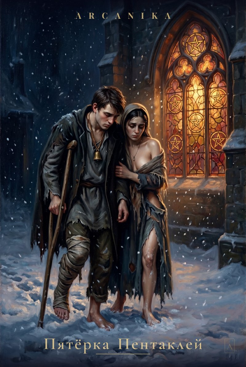 Five of Pentacles — Tarot card, Soblazn — Sensual Tarot deck