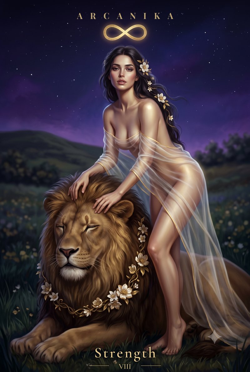 Strength — Tarot card, Soblazn — Sensual Tarot deck