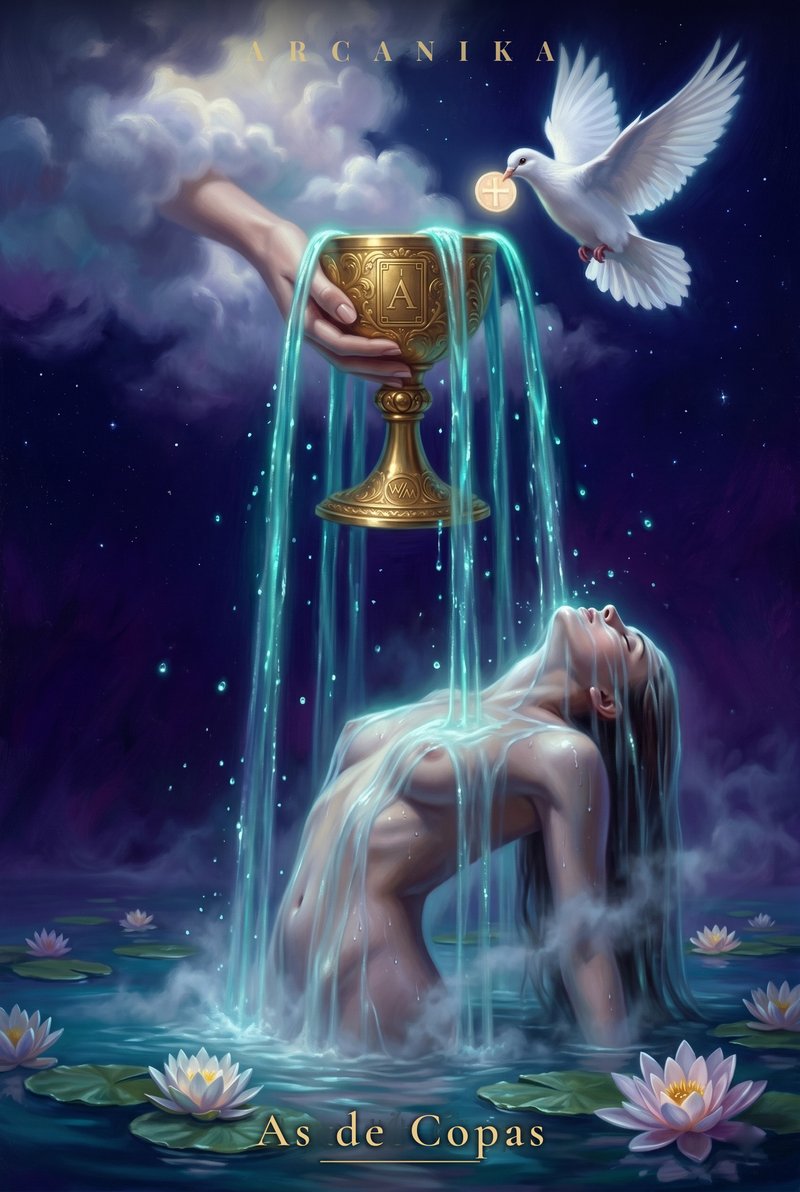 As de Copas — carta del Tarot, mazo Soblazn — Tarot Sensual