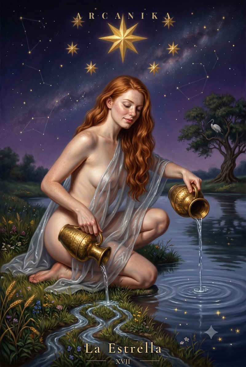 La Estrella — carta del Tarot, mazo Soblazn — Tarot Sensual