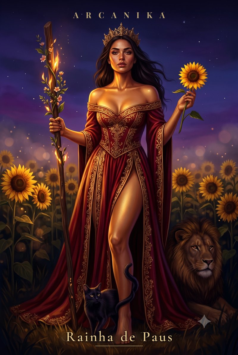 Rainha de Paus — carta de Tarô, baralho Soblazn — Tarô Sensual