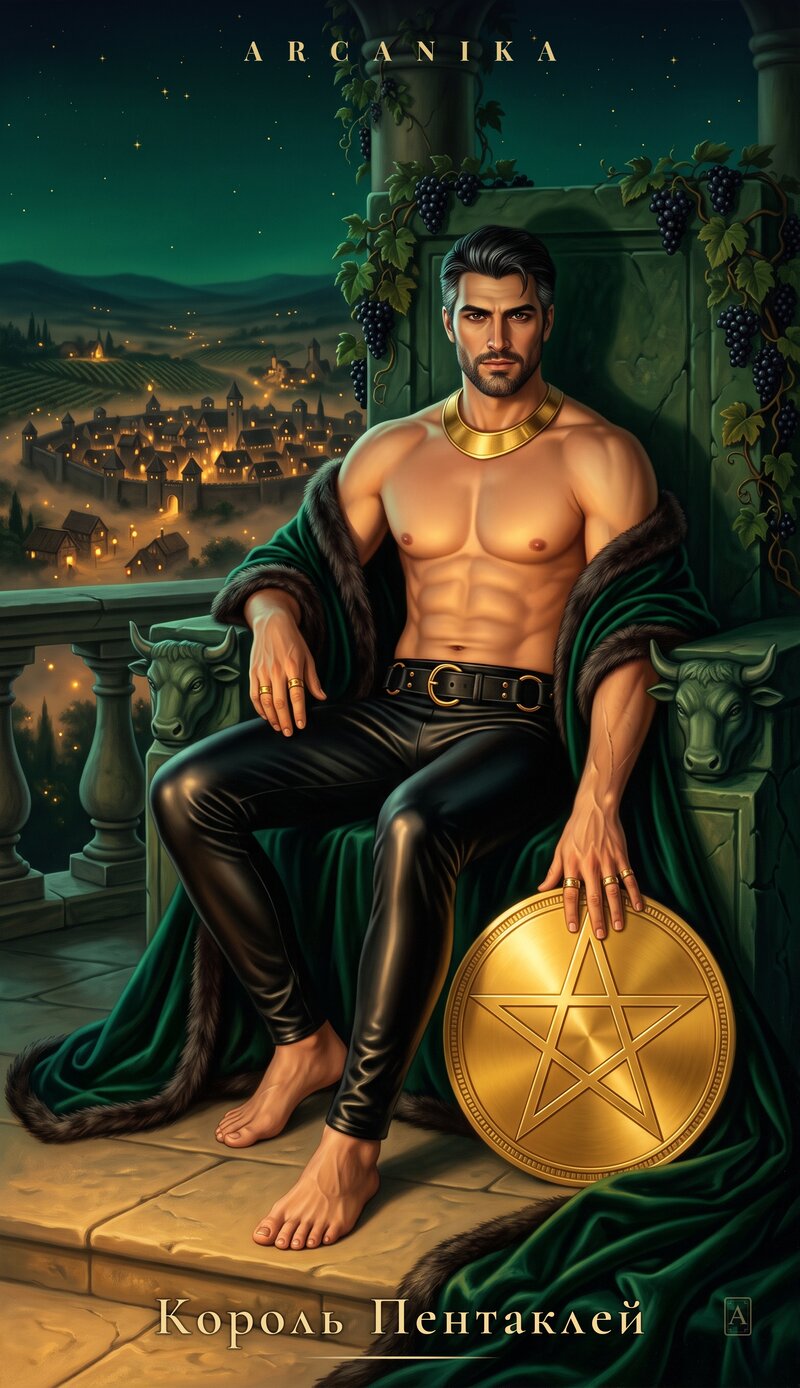 Rey de Oros — carta del Tarot, mazo Tabu — Sensual Tarot