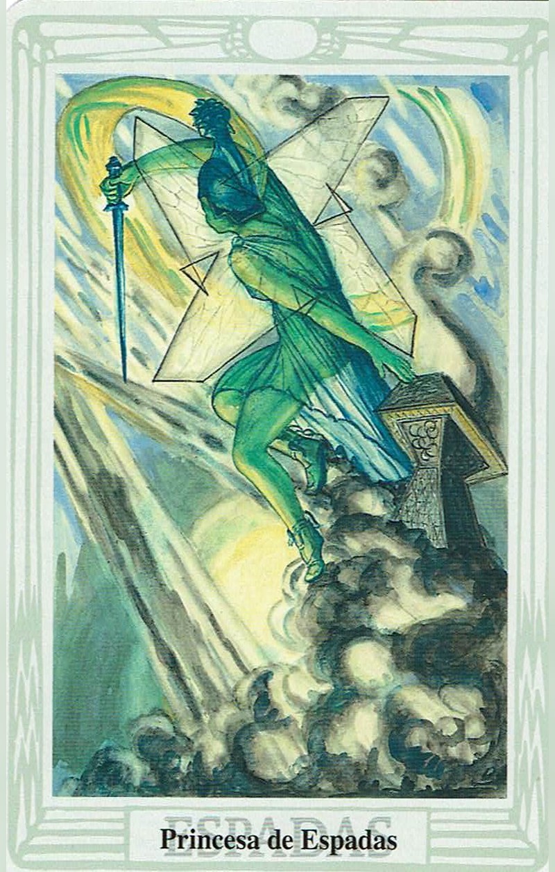 Princesa de Espadas — carta del Tarot, mazo Tarot Thoth