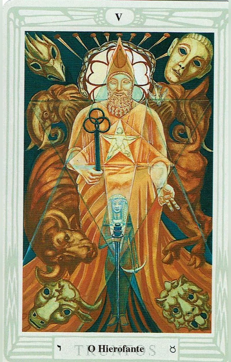 O Hierofante — carta de Tarô, baralho Tarô Thoth