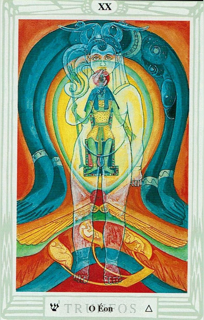 O Éon — carta de Tarô, baralho Tarô Thoth