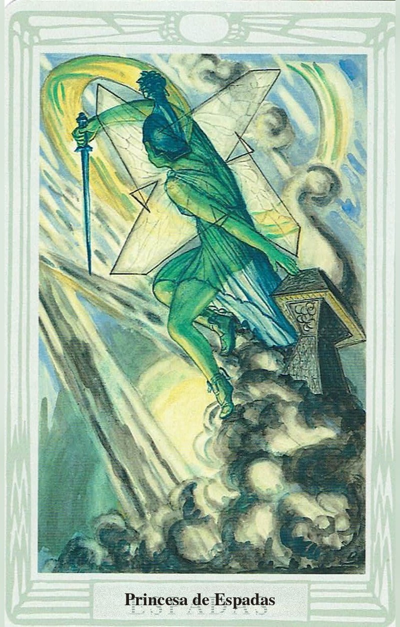 Princesa de Espadas — carta de Tarô, baralho Tarô Thoth