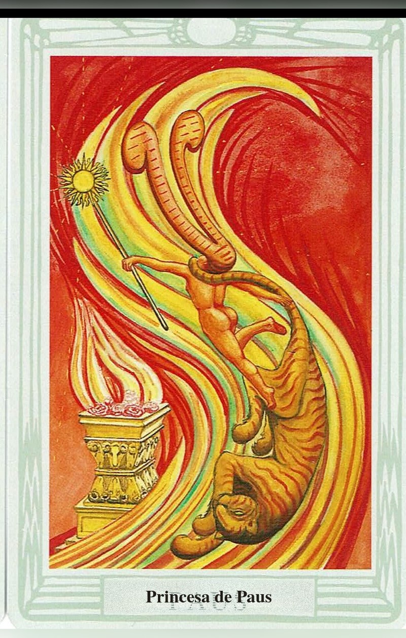 Princesa de Paus — carta de Tarô, baralho Tarô Thoth