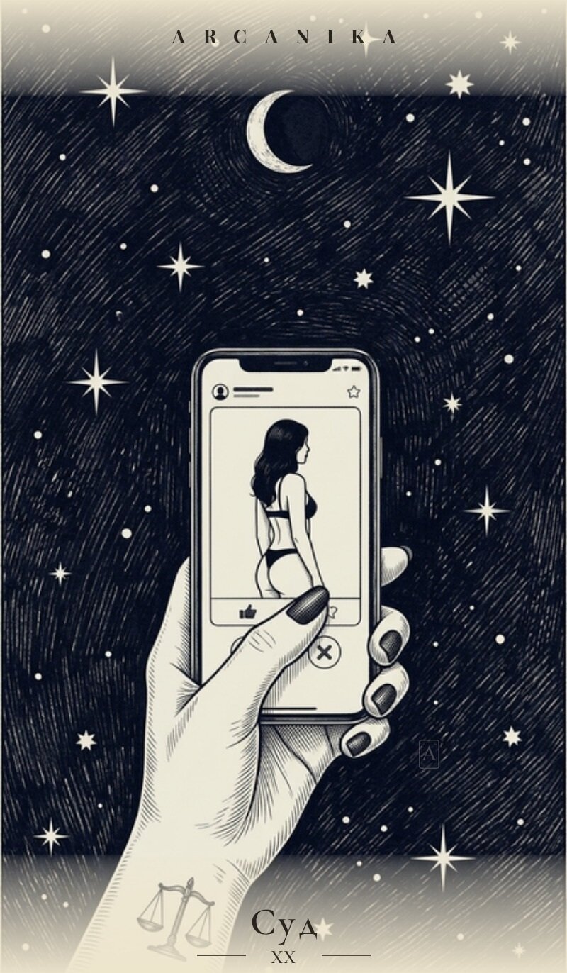 Judgement — Tarot card, Tush — Ink Tarot deck