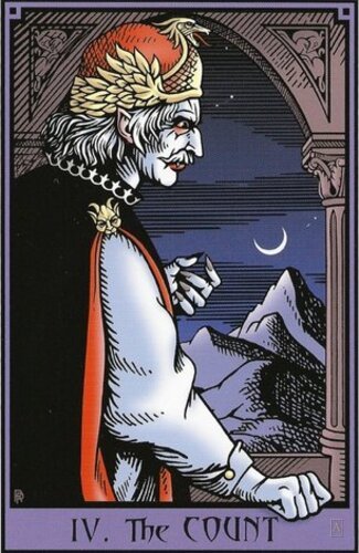 The Count — carta de Tarô, baralho The Vampire Tarot