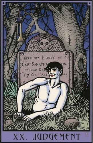 Judgement — Tarot card, The Vampire Tarot deck