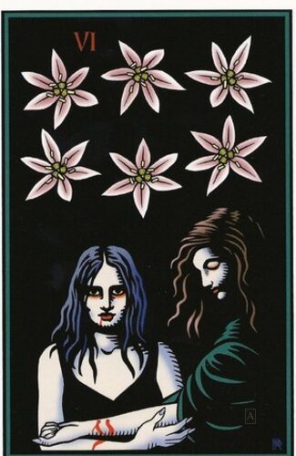 Six of Garlic Flowers
