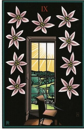 Nine of Garlic Flowers