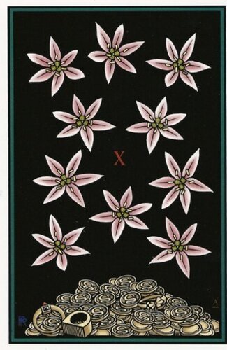 Ten of Garlic Flowers