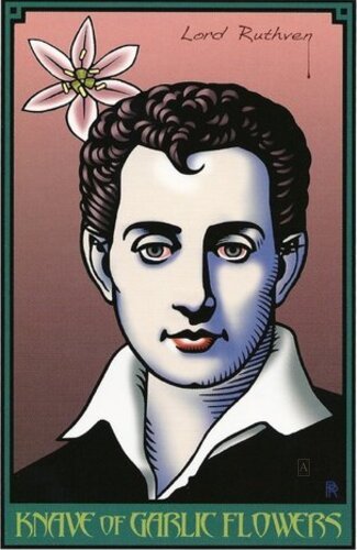 Knave of Garlic Flowers — carta del Tarot, mazo The Vampire Tarot