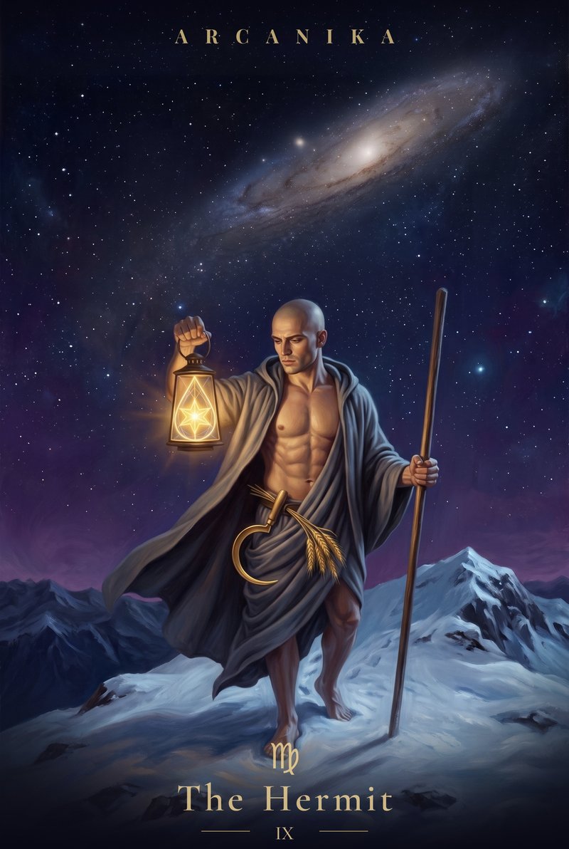 Virgo — card of the day, The Hermit (IX)