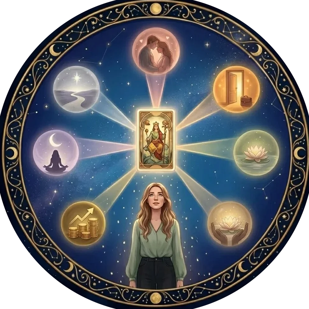 The Destiny Matrix wheel — the Arcana of your personal year by birth date